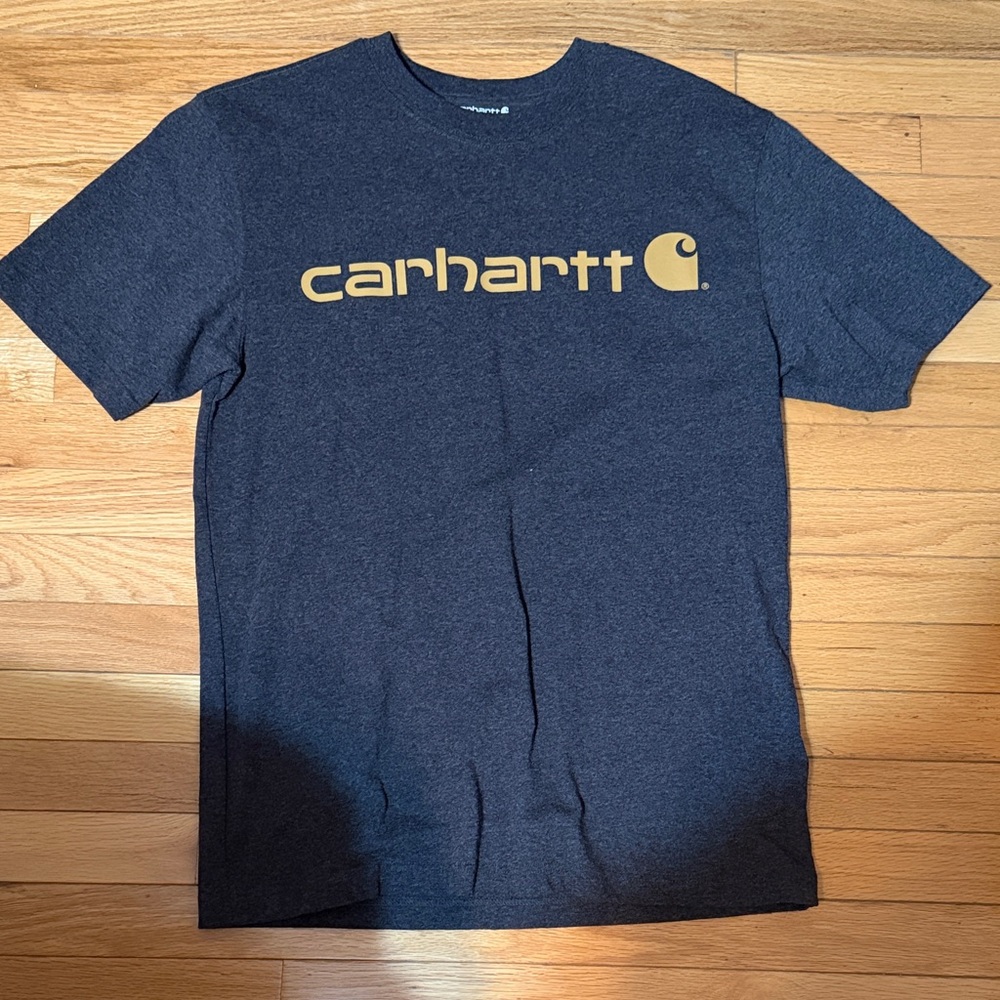 Carhartt Men's gray Tee with Gold Logo